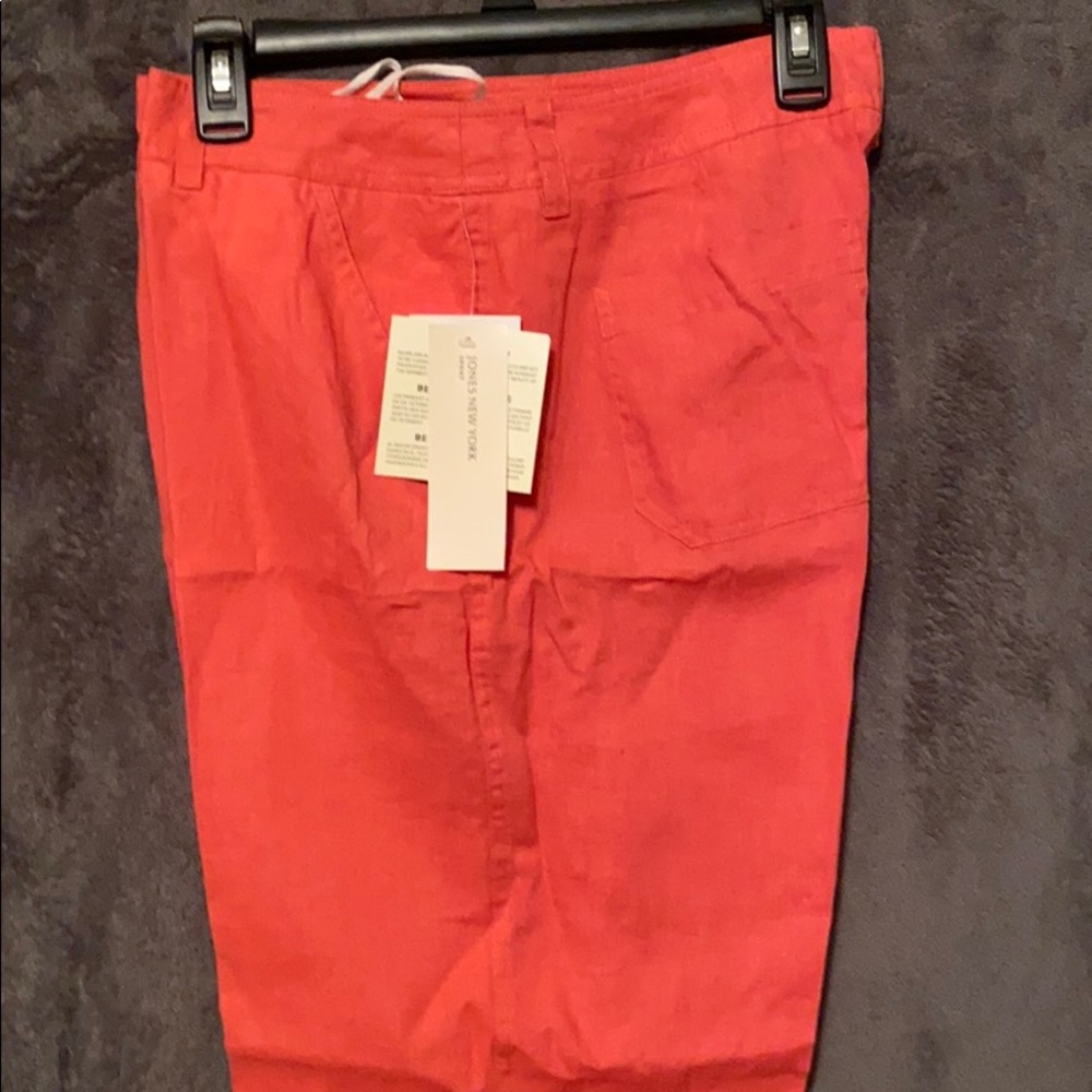 Jones New York 12 Coral linen pants